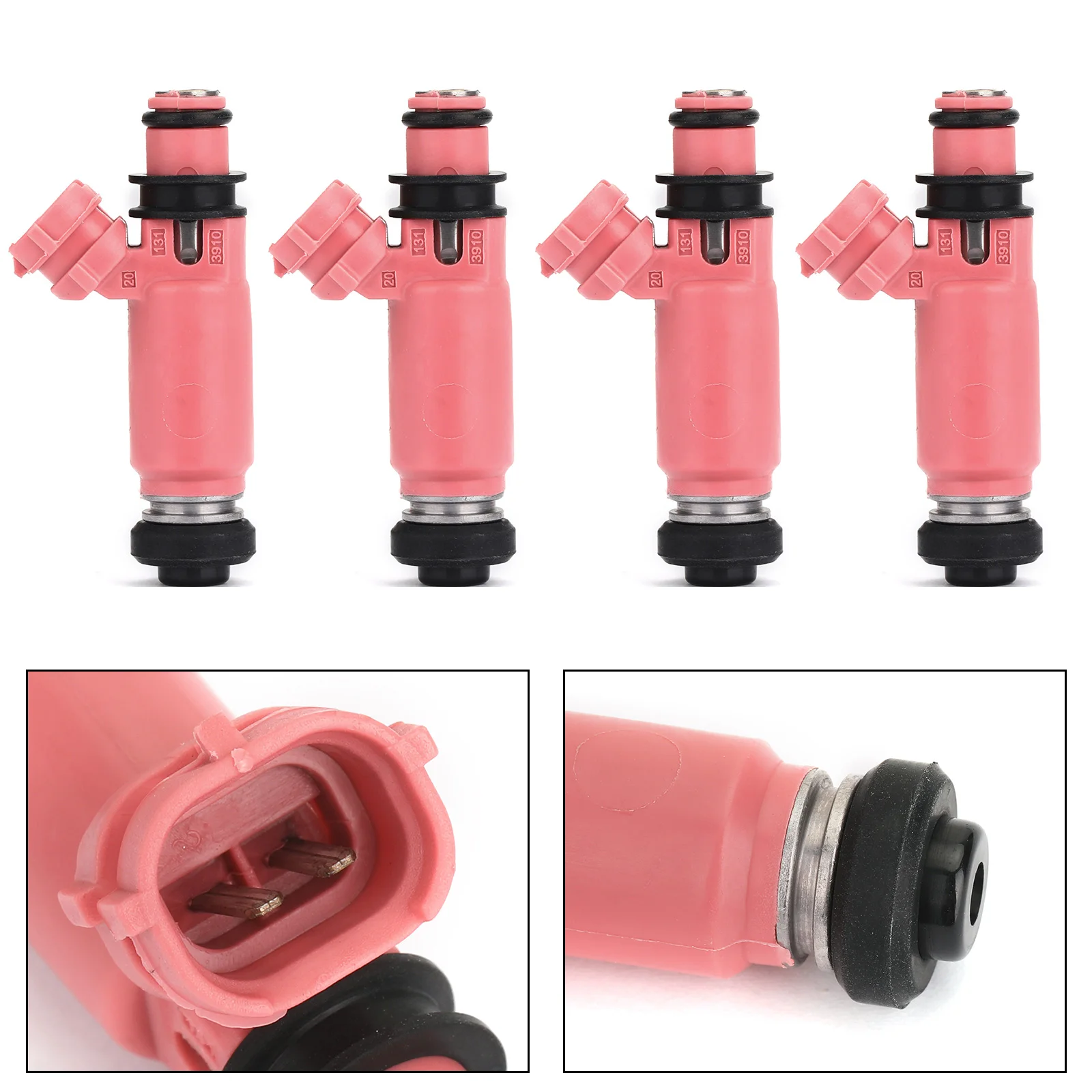 

Topteng 1955003910 Pink 565cc Fuel Injectors For Subaru STI WRX Forester 16611-AA370 195500-3910 16611AA370 Car Parts