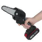 4-дюймовая электрическая мини-пила 48 В, цепная пила с литиевым аккумулятором, перезаряжаемая для одной руки, деревообрабатывающая обрезка сада, инструмент с европейской вилкой