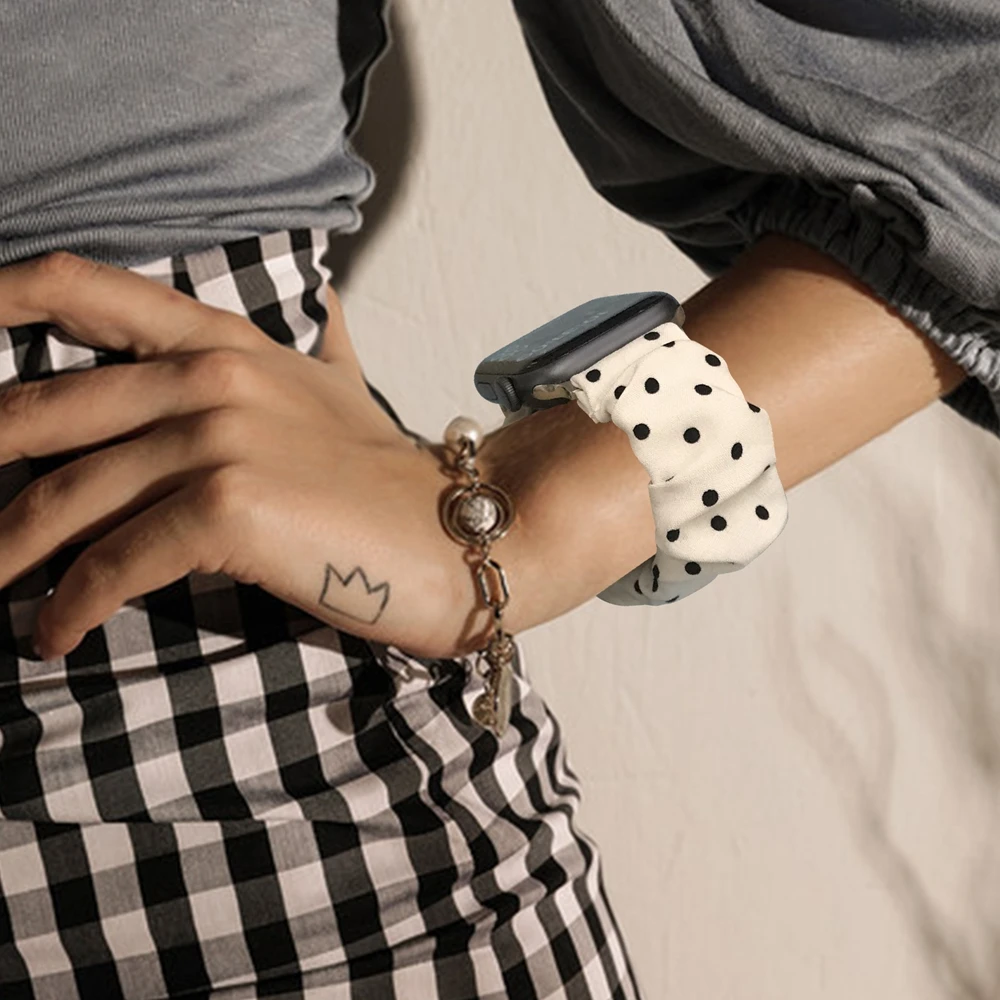 

Hairband Strap For Apple Watch Band 38/40MM 44/42MM Elastic Breathable Wristband iWatch Series 6SE 543 Replacement Accessories