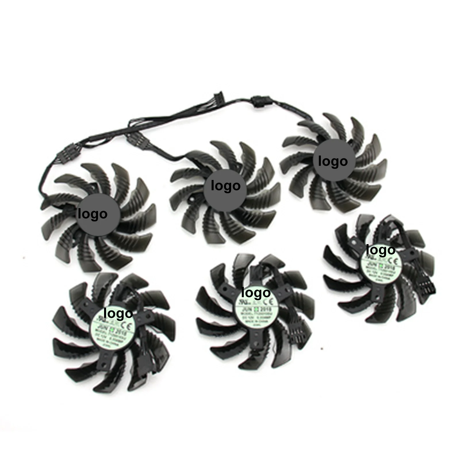 

75mm T128010SU PLD08010S12HH For Gigabyte Graphics Card Cooling Fan 4pin