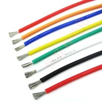1 meter silicone electronic wire 12awg 14awg 16awg 18awg 22awg 24awg 26awg 28awg 30awg soft silicone cable test line for diy