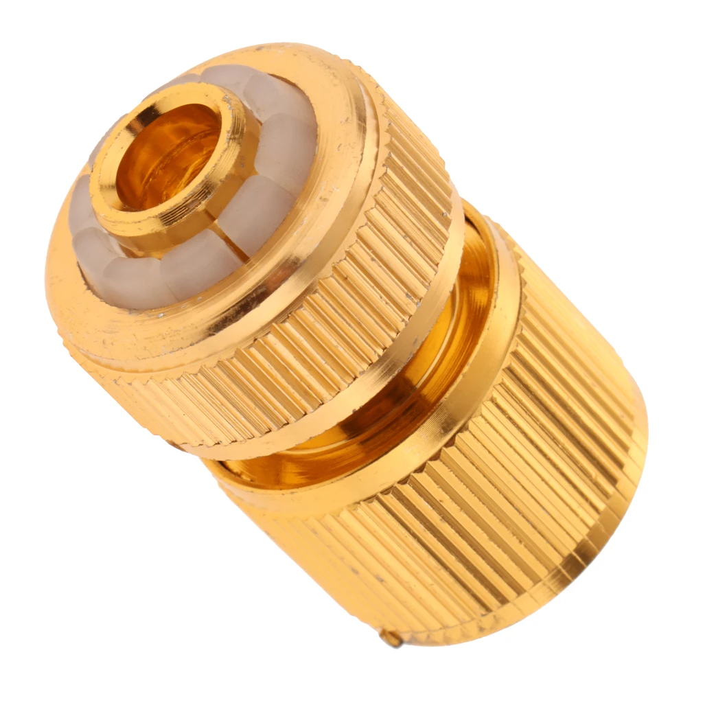 

1/2 inch Garden Water Hose Pipe Tap Connector Accessories Watering Quick Golden