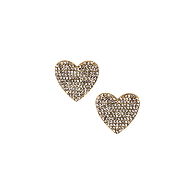 crystal heart white Роскошные свадебные хрустальные подвесное сердечко серьги ювелирные изделия серьги для женщин подарок любви богемные блестящие бахромой серьги с витым элементом Рождество - Окраска металла: crystal heart white