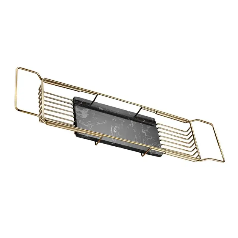 

1Pc Bath Tub Rack Stainless Steel Rack Storage Holder Bathroom Shelf for Home Hotel Bathroom Apartment