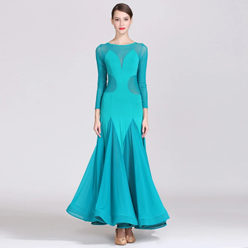 Черное платье для бальных танцев одежда вальса танго танцевальные костюмы