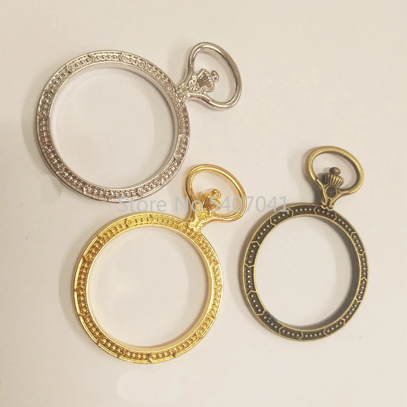 Popular5pcs/лот карманные часы Подвеска на металлическом каркасе Шарм рамка Установка