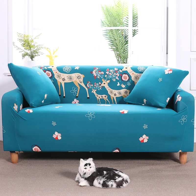 Чехол для дивана обтягивающий универсальный чехол эластичный на 1/2/3/4 места | Дом