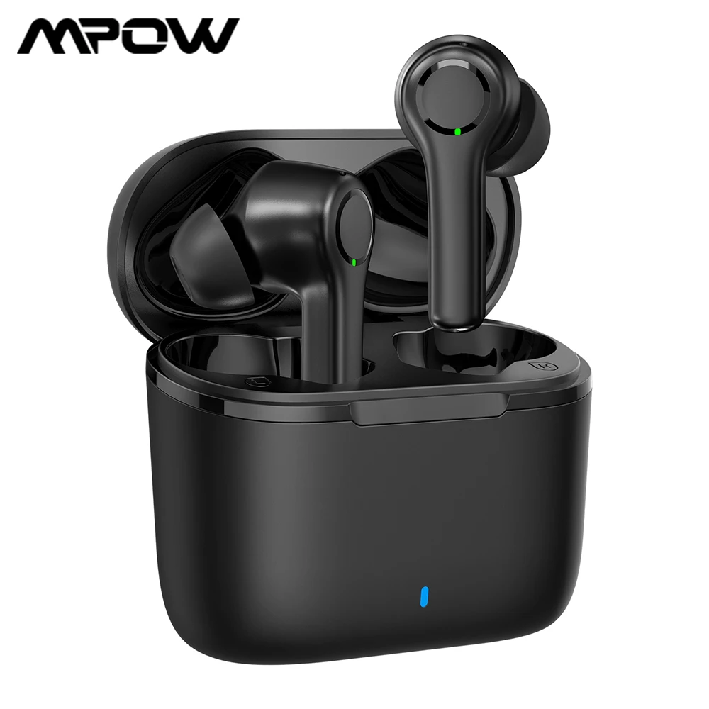 Mpow MS3 наушники вкладыши TWS Bluetooth со светодиодными огнями 5 0 IPX8 Водонепроницаемый с