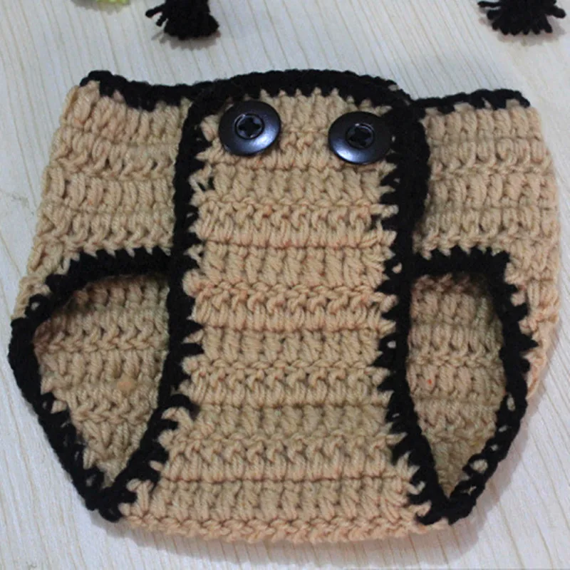 Newborn Photography Props Baby Clothes Knitted Costumes Hat Set Photo Infant Fotografia Accessories | Мать и ребенок