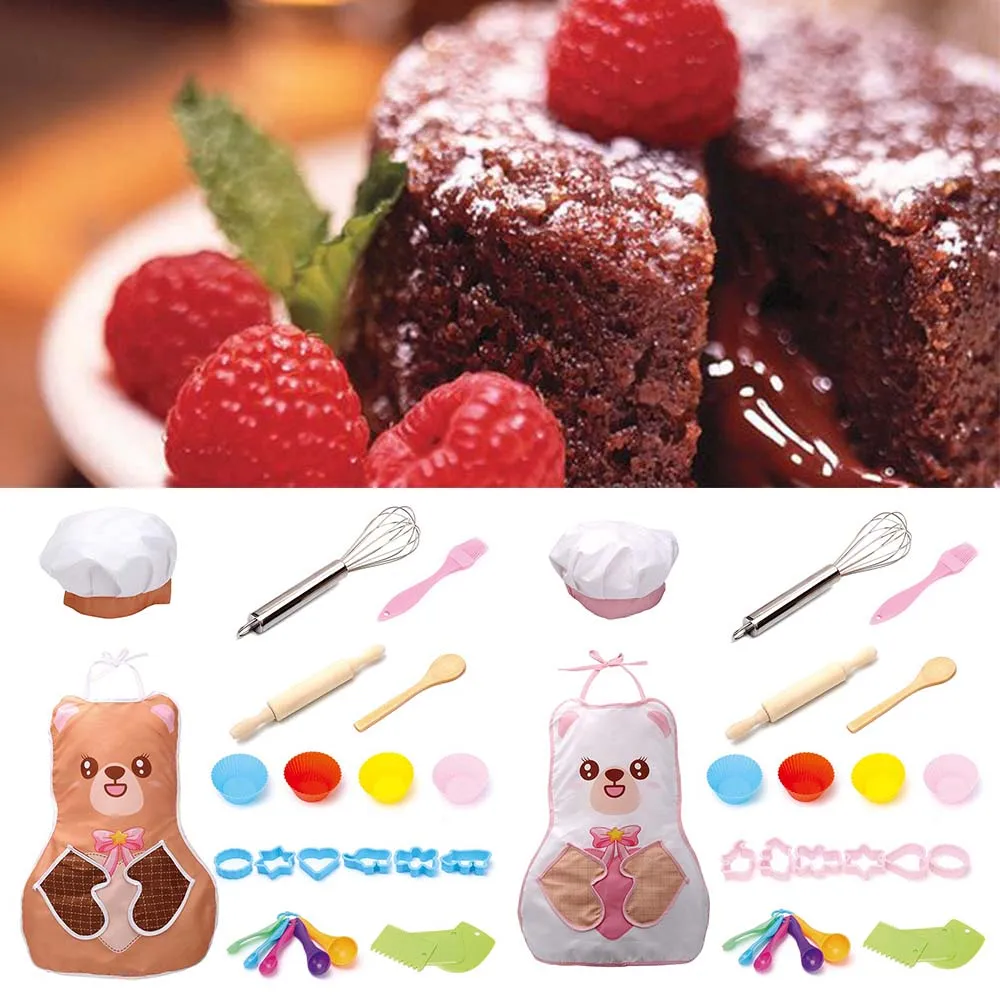 

Family kitchen Children's DIY Making Cookies Muffin Cake Tool Household Cooking Baking Mold Set Bakeware Sets Toys