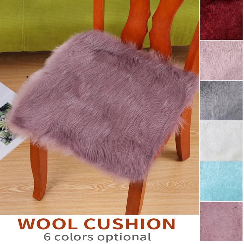 Чехол для стула из искусственной овечьей кожи 1 шт.|Ковер| |