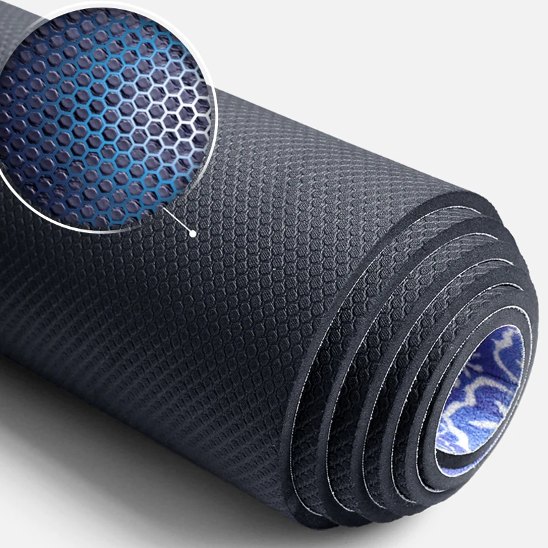 Замша TPE коврик для йоги начинающих Нескользящие гимнастические коврики