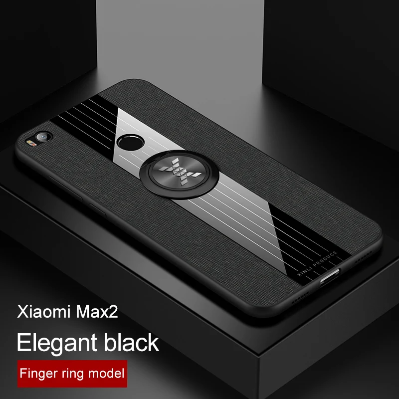 Чехол для xiaomi mi max 3, роскошная жесткая ткань с кольцом, магнитный штатив, тонкая защитная задняя крышка для xiaomi mi max 2 max3 max2 shell