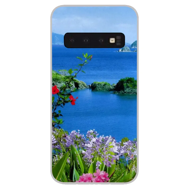 Синие матовые силиконовые чехлы для Samsung Galaxy S8 S9 S10 Plus S10e S6 S7 Edge lite мягкая задняя