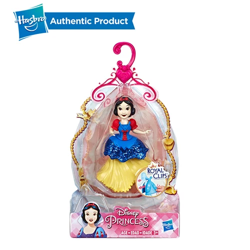 Hasbro disney Princess 3 дюйма маленькое королевство спин история Белль Золушка Тиана красота вращающаяся игрушка куклы рождественский подарок для девочек - Цвет: SNOW WHITE