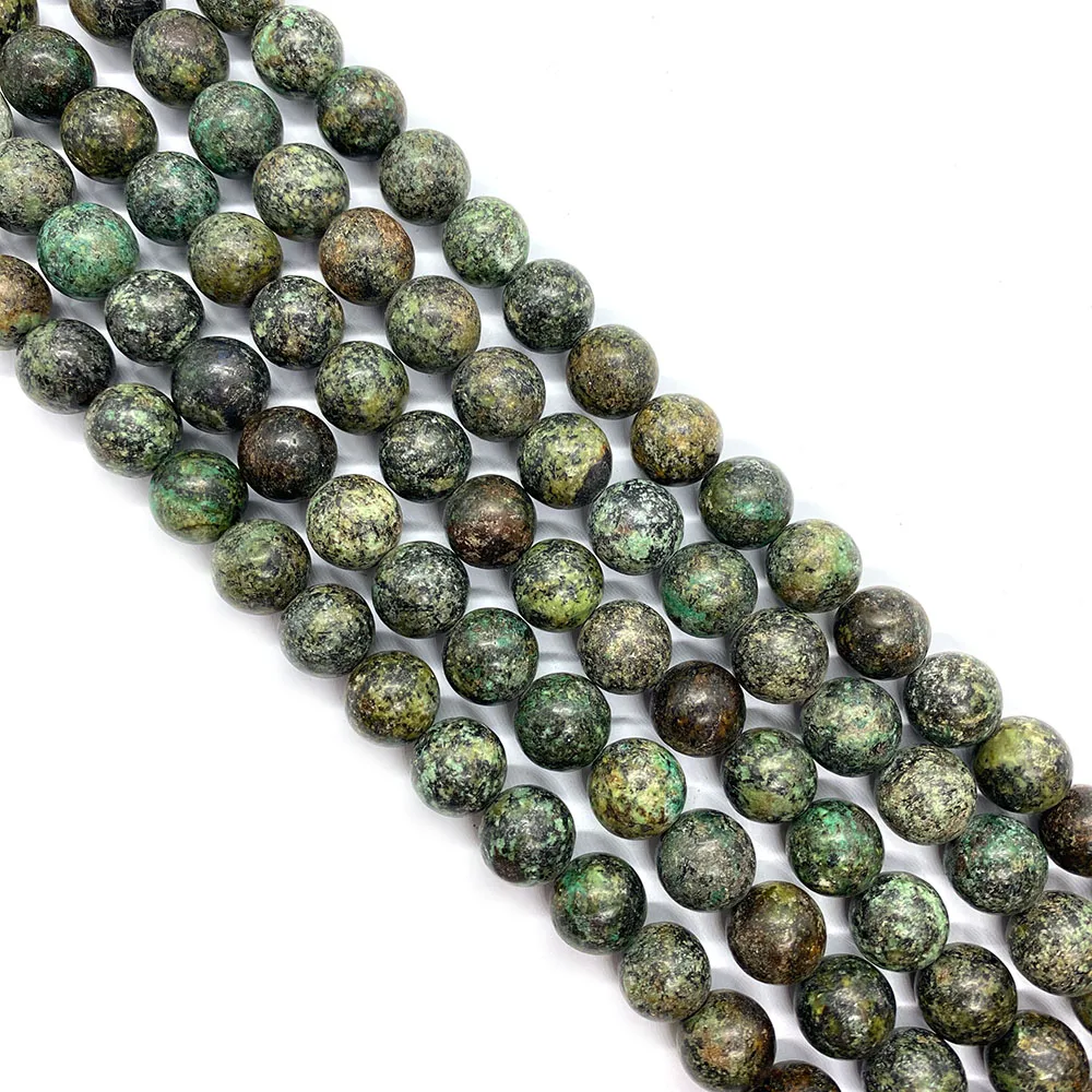 

Exquisite Natural Stone African Pine Round Beads DIY Charm Fashion Jewelry Making Necklace Earrings Bracelet Accessories