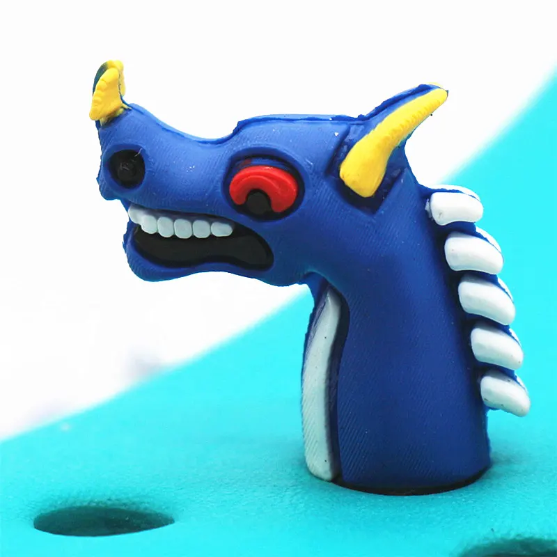 3Pcs a Set Shoe Decorations Novelty PVC 3D Dragon Style Garden Shoes Accessories Croc Charm Ornaments Kids Gift 3D-L03 Dracarys