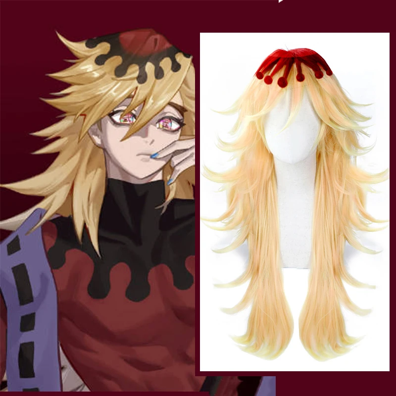 

Парик для косплея из аниме «рассекающий демонов», термостойкий синтетический длинный для мужчин