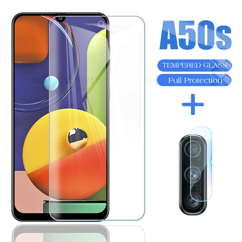 2 в 1 для Samsung Galaxy A50S A50 защита экрана стекло и объектив камеры пленка Sansung A 50 S