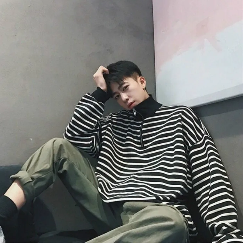 Футболка мужская с длинным рукавом Повседневная универсальная рубашка в стиле