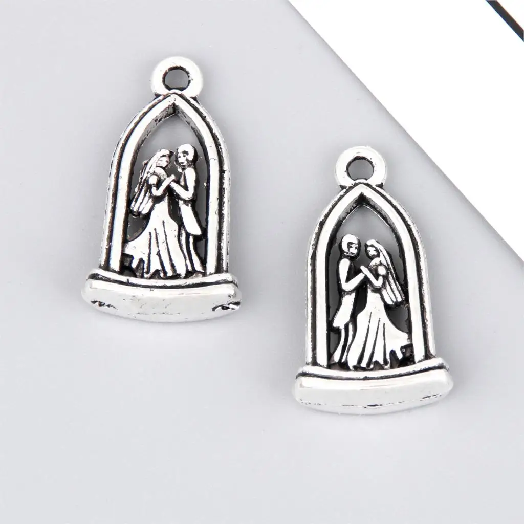 5 шт очаровательные свадебные Серебряные Подвески для изготовления ожерелья