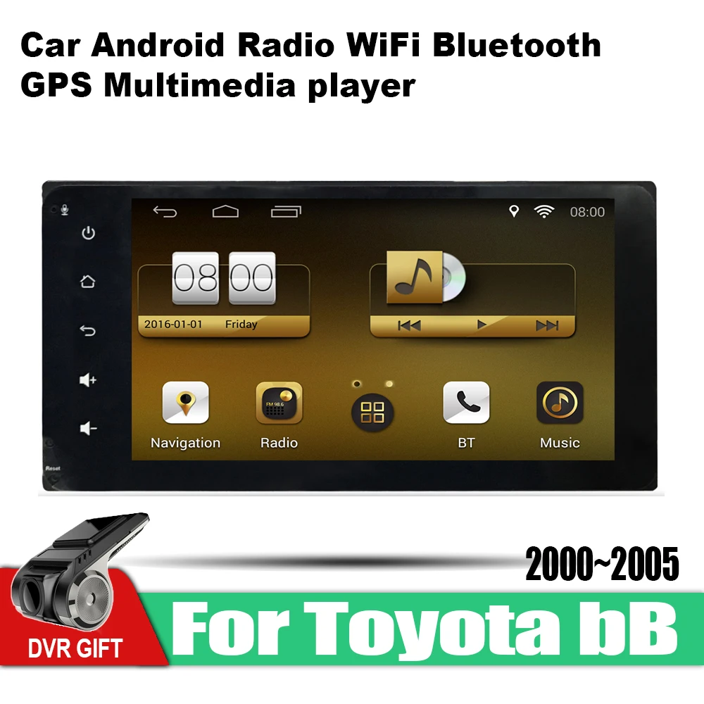 Автомагнитола 2 din для Toyota bB 2000 2001 2002 2003 2004 2005 Android мультимедиа GPS навигация vedio