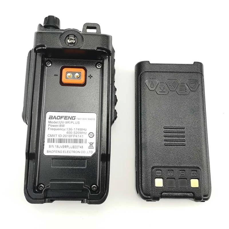 Портативная рация Baofeng UV-9R Plus 8 Вт 2800 мАч UHF и VHF IP67 водонепроницаемая UV 9R