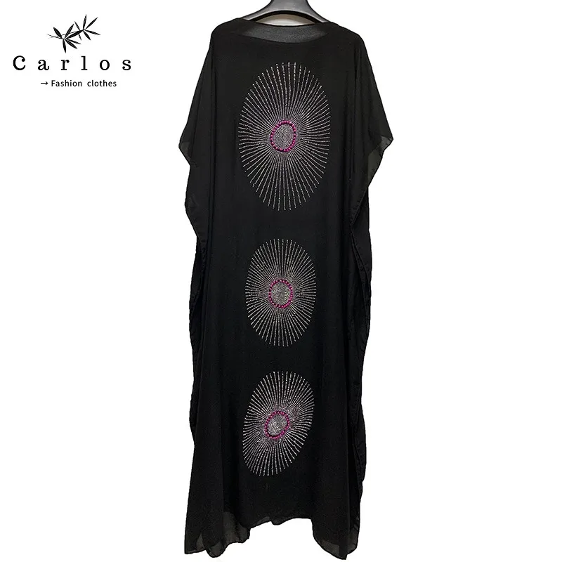 

Africa Long Maxi Dress African Dresses For Women Plus Size Both Side Diamond Dress Robe Femme Clothes African Clothing