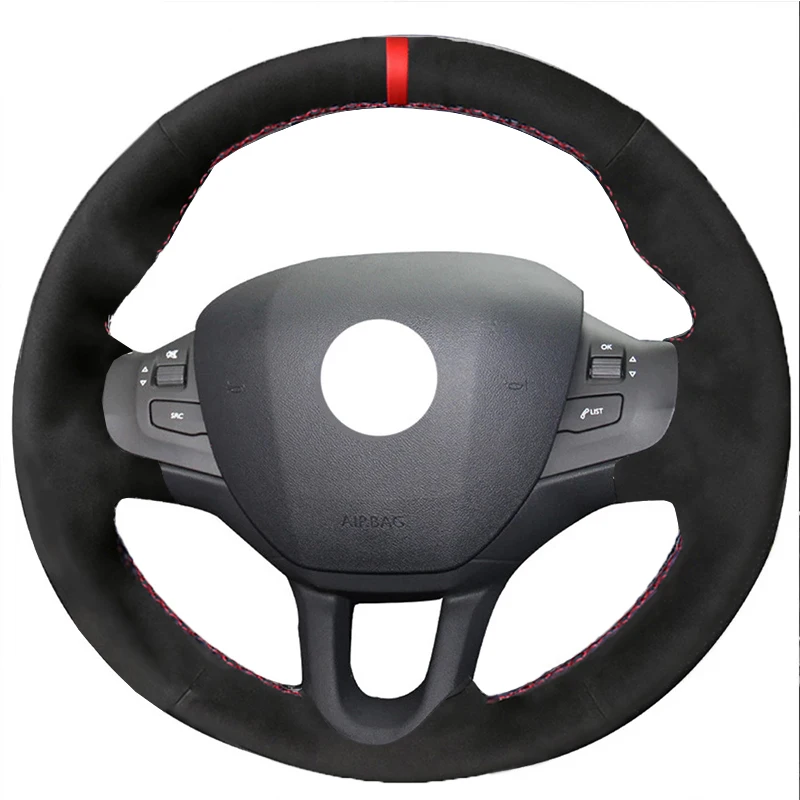 Стильные автомобильные черные хромовые Алькантара замшевая кожаная мужская