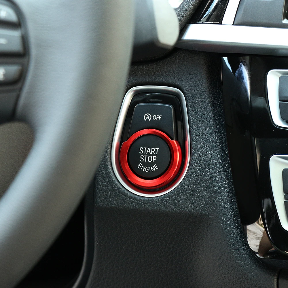 Автомобильный Стайлинг клавиша запуска интерьерные Чехлы наклейки отделка для
