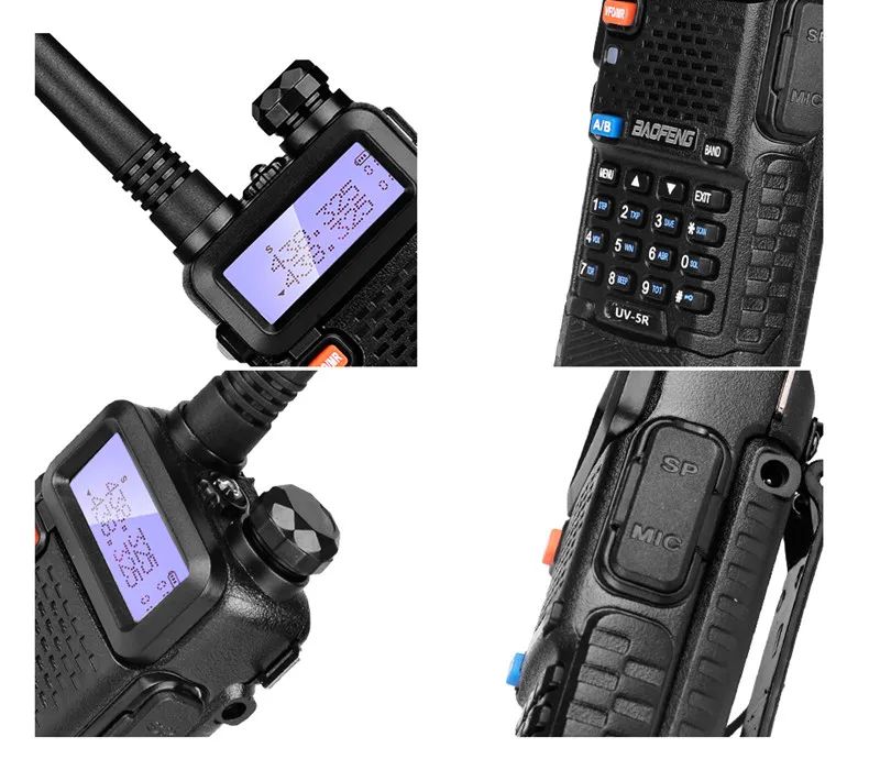 8W High Power Baofeng UV-5R Walkie Talkie Amateur Radio Scanner VHF UHF CB Radio Comunicador USB Woki Toki 3800mAh UV5R Hunting