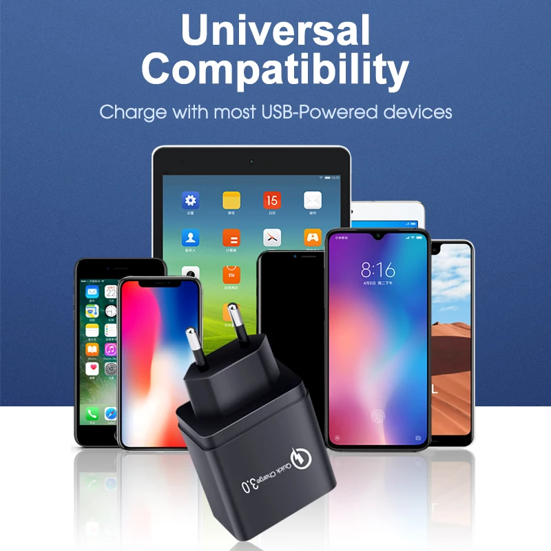 Suntaiho зарядное устройство USB быстрое QC 3 0 для iPhone х 4-портовый быстрого настенного