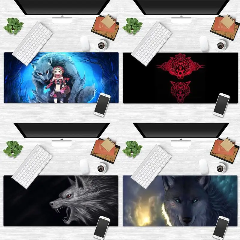 

Wolf Totem DIY Design Pattern Game mousepad Desk Table Protect Gamer Office Work Large Mouse pad mats Non-slip Laptop Cushion