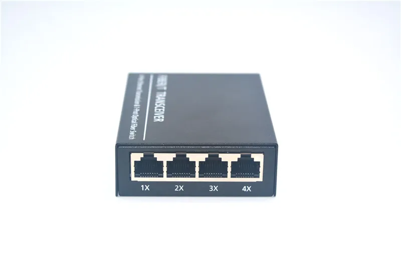 FTTH 100 м 1 * оптический порт 4 Ethernet порты волоконно медиа конвертер 1310nm SC внешний