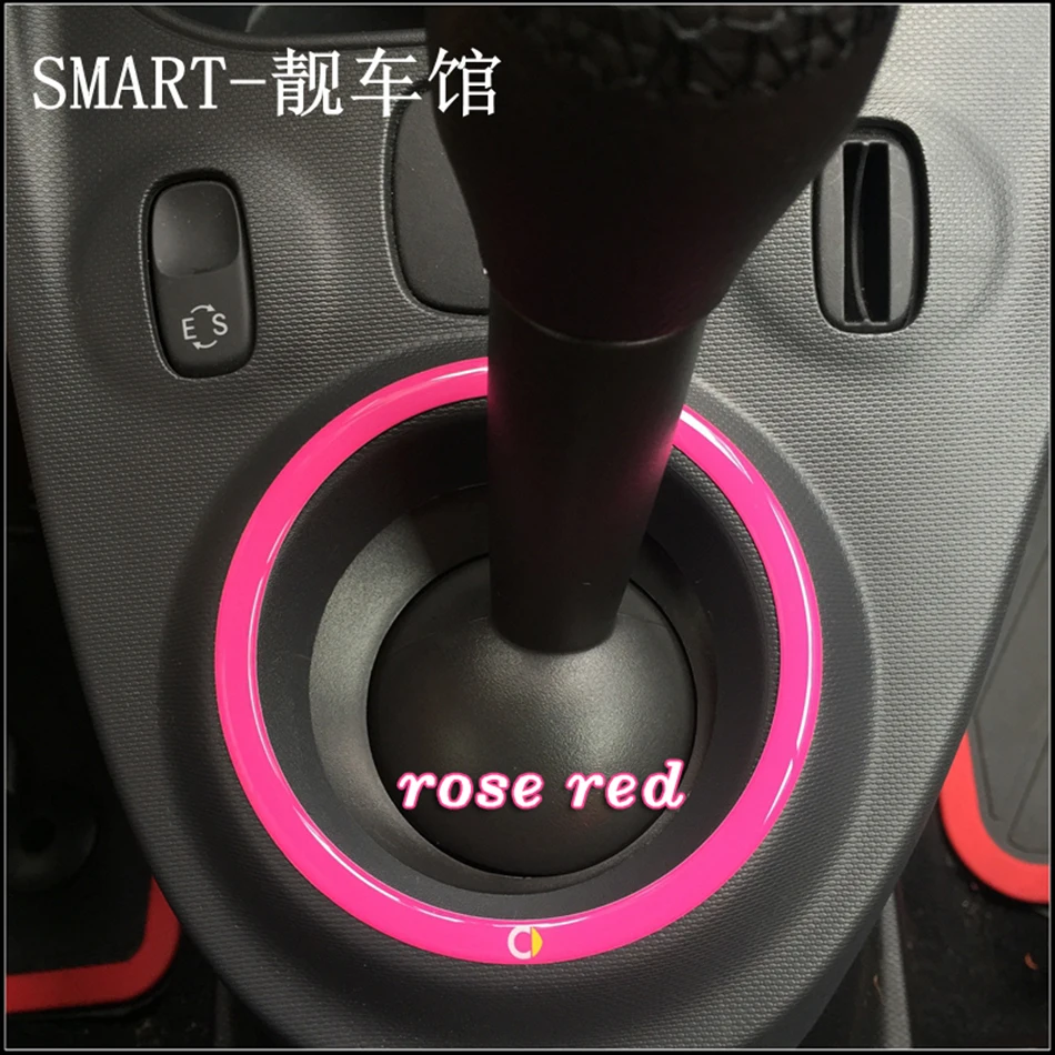 3D гелевая Автомобильная наклейка для SMART 453 Fortwo панель для рычага переключения передач декоративная наклейка эмблема значок Накладка для Smart 453 Forfour