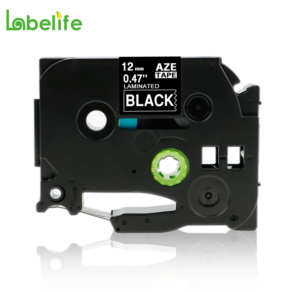 Labelife 1 шт. Φ TZe335 TZ335 белый на черном совместим с Brother P-touch этикетки 12 мм * 8 м |
