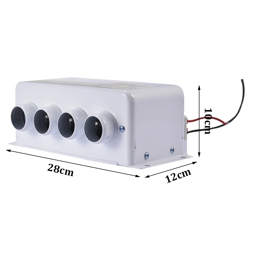 

800W 12/24V Portable Car Heater Defroster 4 Port Car Windshield Defroster Demister For Truck Caravans Air Heater Auto Heater Fan