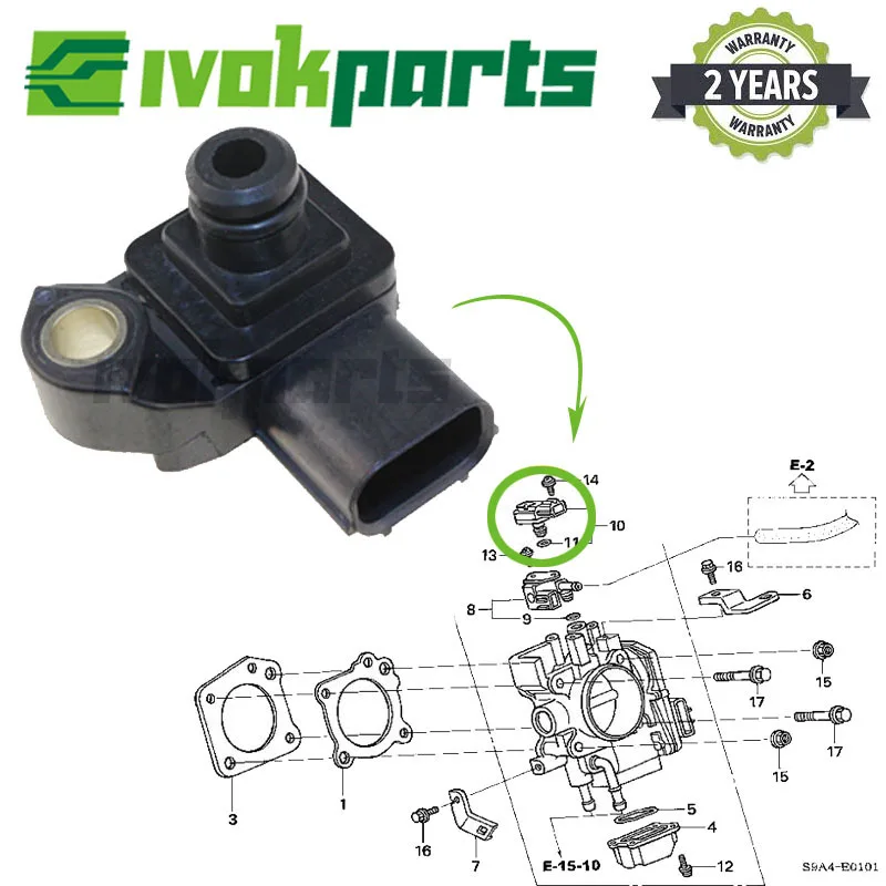 079800 7240 37830 PNC 003 Карта датчик давления впускного воздуха для Honda Pilot Fit Element Ridgeline Odyssey