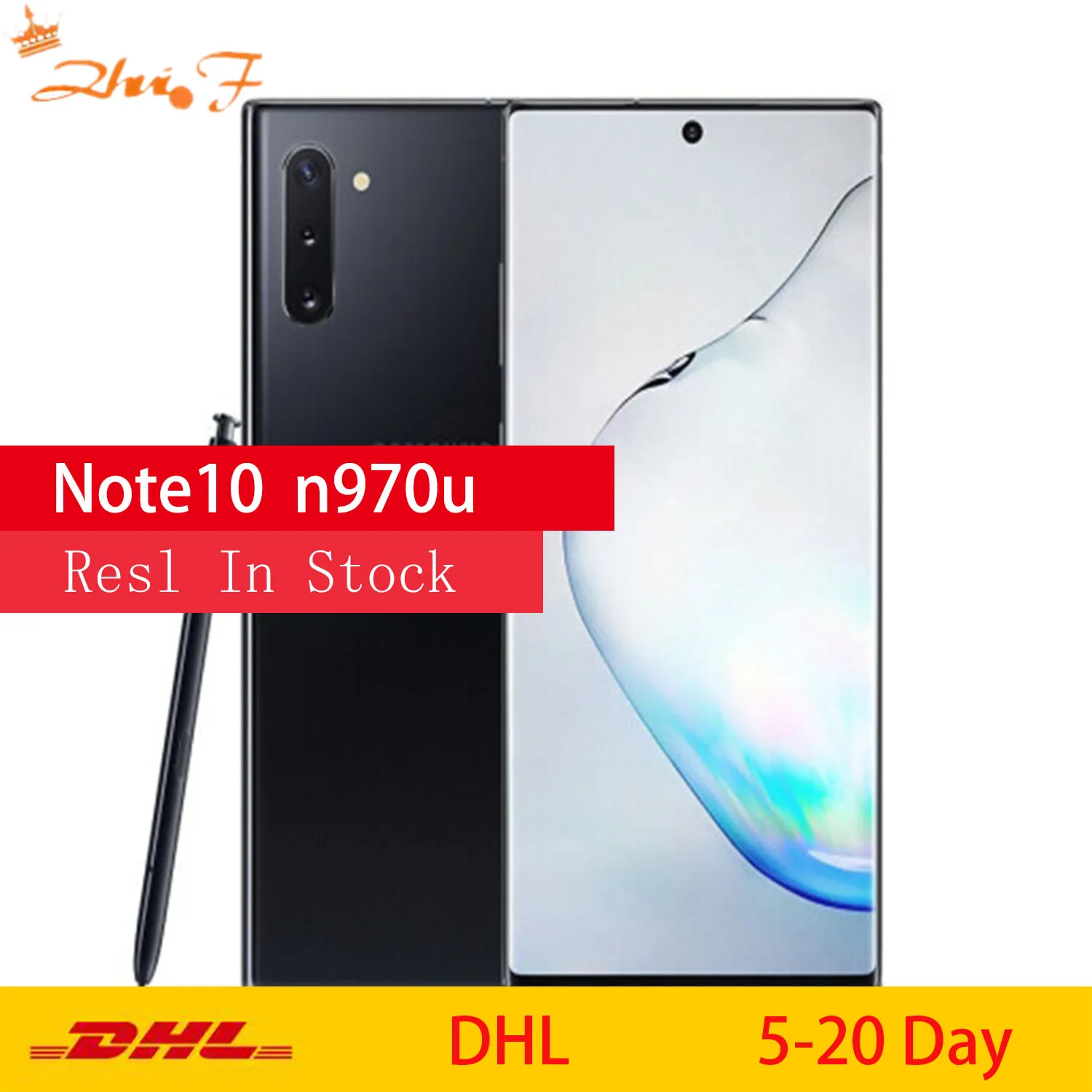 samsung galaxy note10 n970u n970u1 original mobile phone octa core 6 3 triple dual 12mp16mp 8gb ram256gb nfc free global shipping