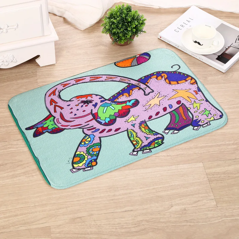 Абстрактный животных печатные дверные маты открытый коридорах ковер для