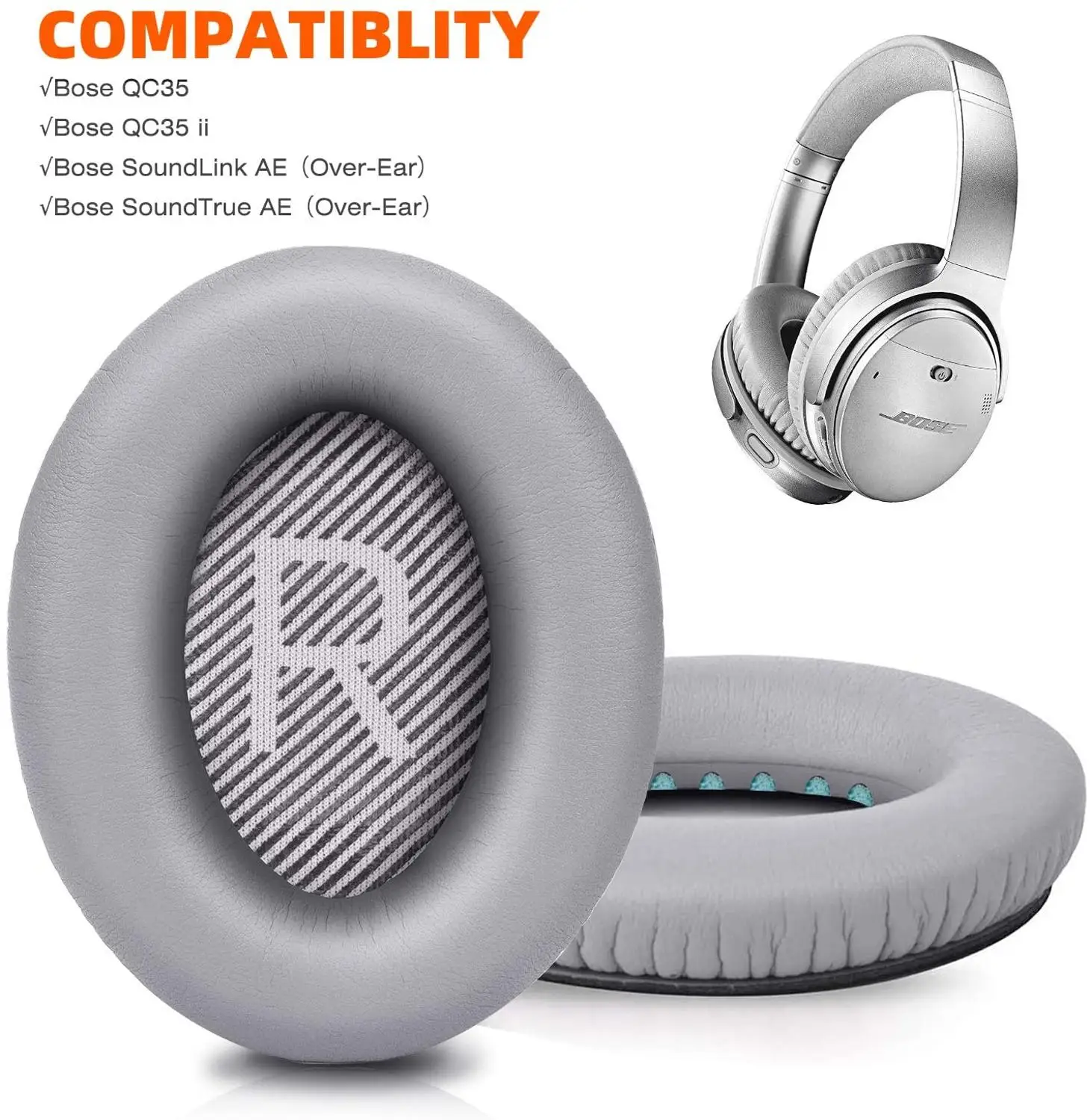 Амбушюры премиум класса совместимы с наушниками Bose QuietComfort 35 II.