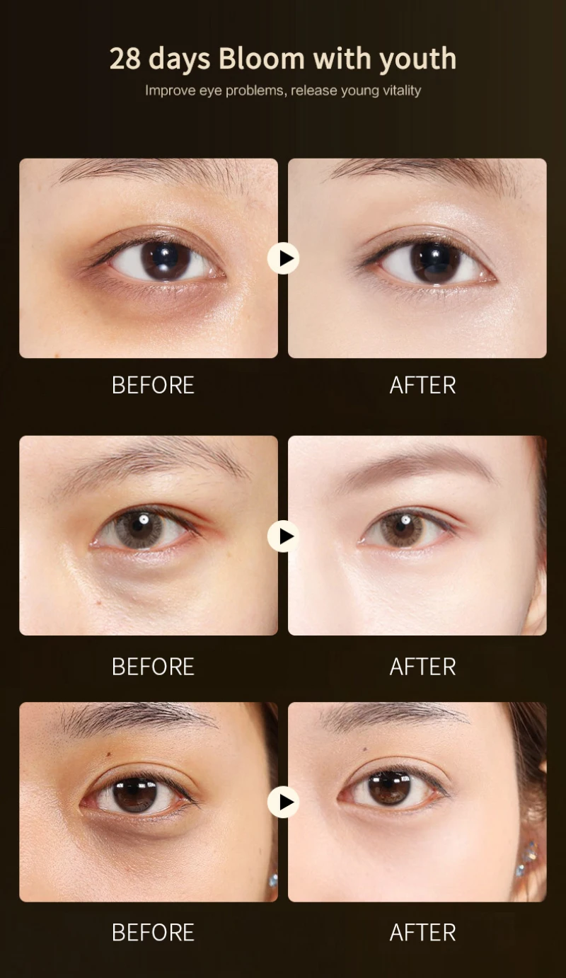 Патчи для глаз золотистые с кристаллами морских водорослей коллагеновая