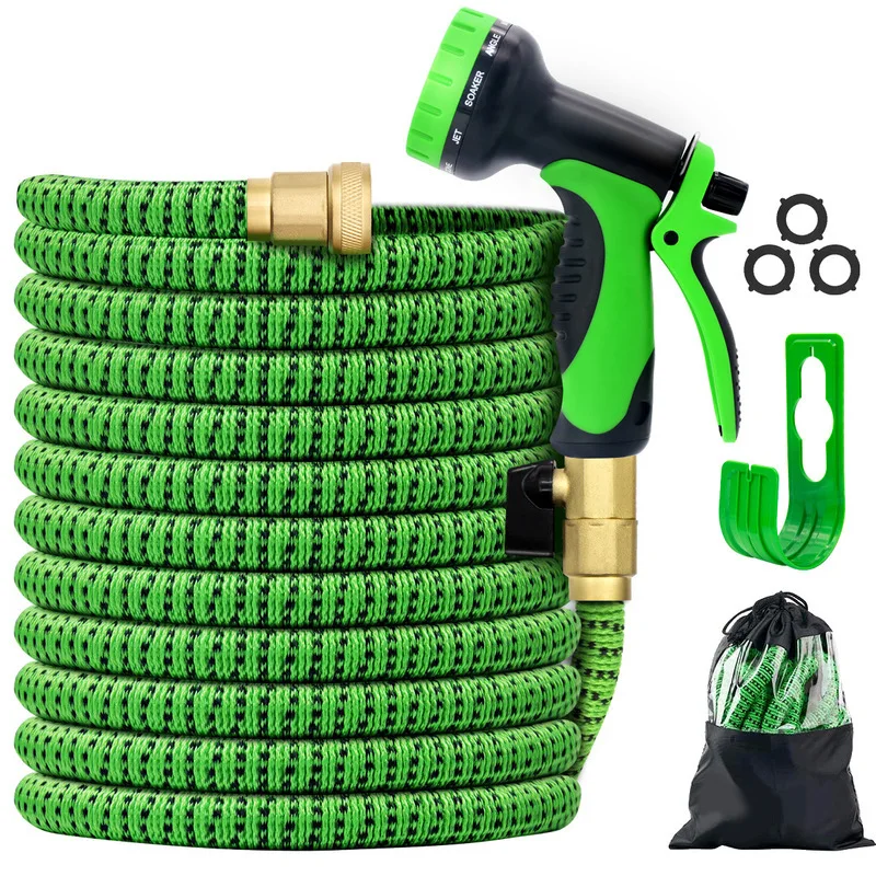 

Garden Hose Expandable 25-75FT High Pressure Car Wash Plastic Pipe Magic Flexible Water Hose With Spray Gun For Watering