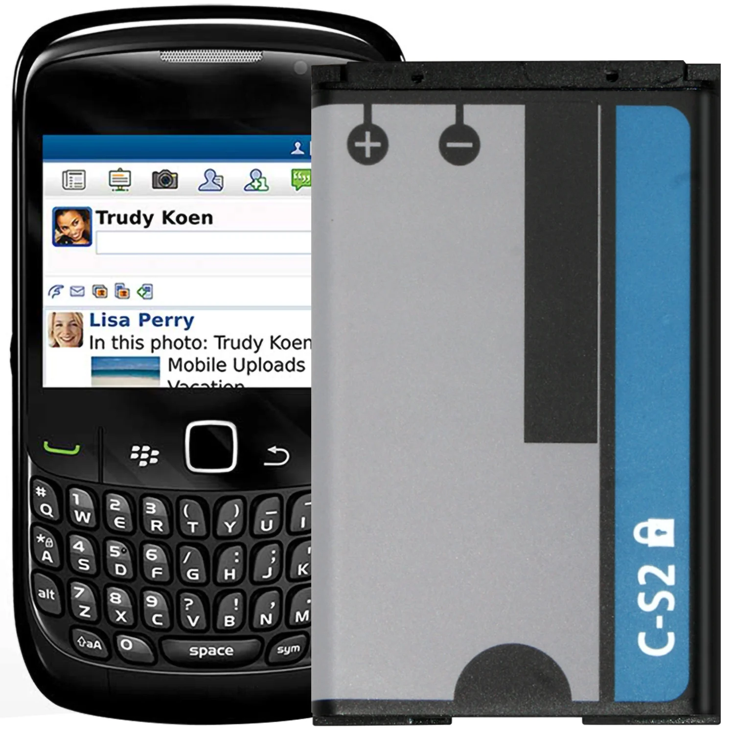 Сменная аккумуляторная батарея C-S2 для Blackberry Curve 9330 | Мобильные телефоны и