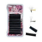 Ресницы MASSCAKU автоматические цветущие для наращивания, 100% ручная работа, легкие цветущие ресницы 0,05-0,10 мм, шелковые накладные ресницы