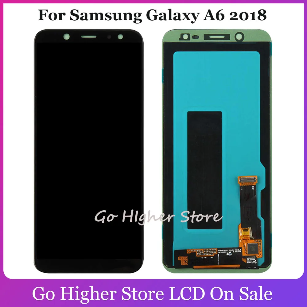 Супер ЖК дисплей для Samsung Galaxy A6 2018 A600F сенсорный экран дигитайзер в сборе Plus A6050 A6050F