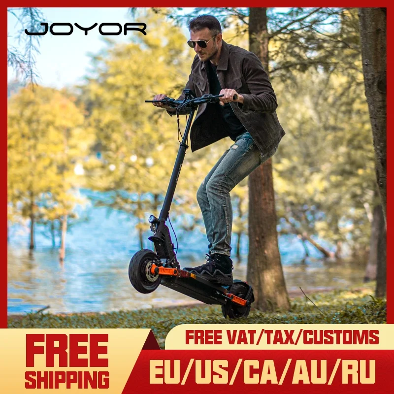 JOYOR S Series 10 дюймов двойной мотор внедорожный электрический скутер привод