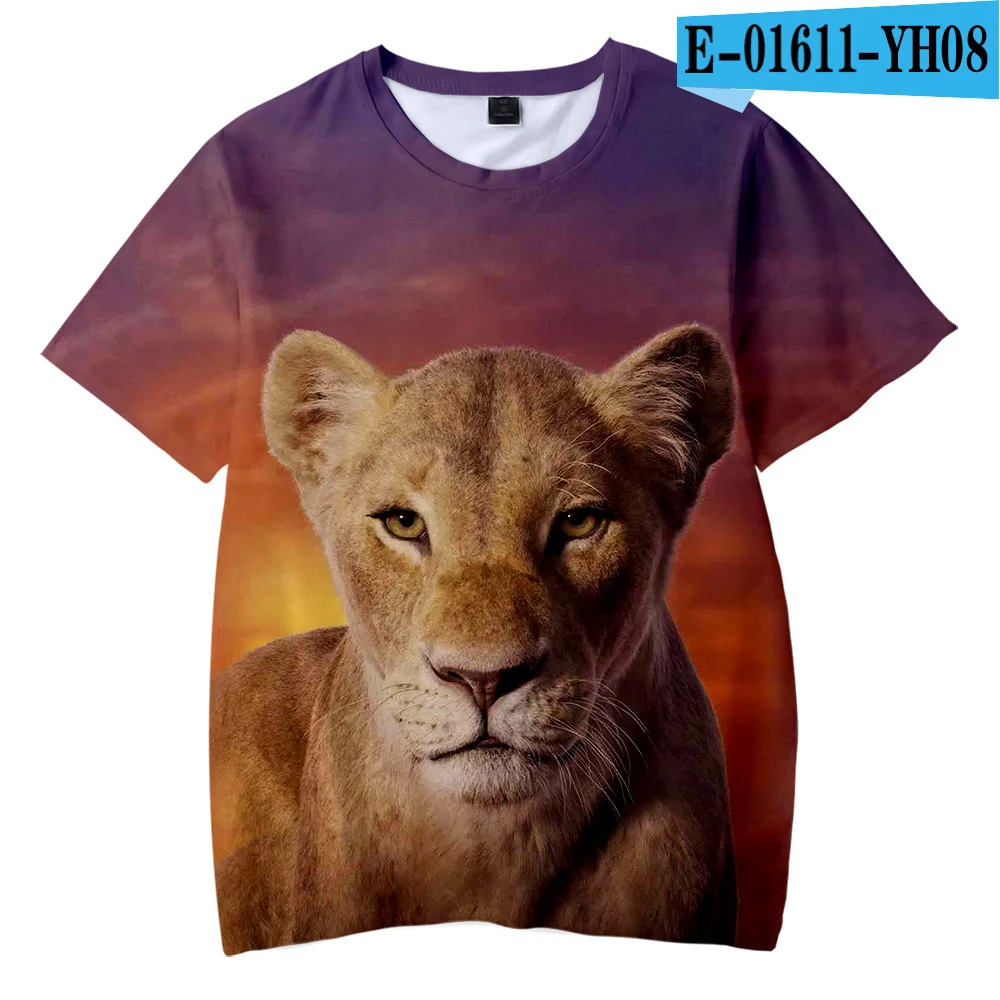 3D The Lion King Kid's t shirt Boys Girls Hot Fashion Summer Soft Comfortable Kids T shirt 3D Print Lion King Children T-shirt - Цвет: 3D