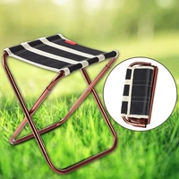 folding camping stool camp chair with storage bag aluminum fishing chair lightweight portable easy to carry outdoor furniture