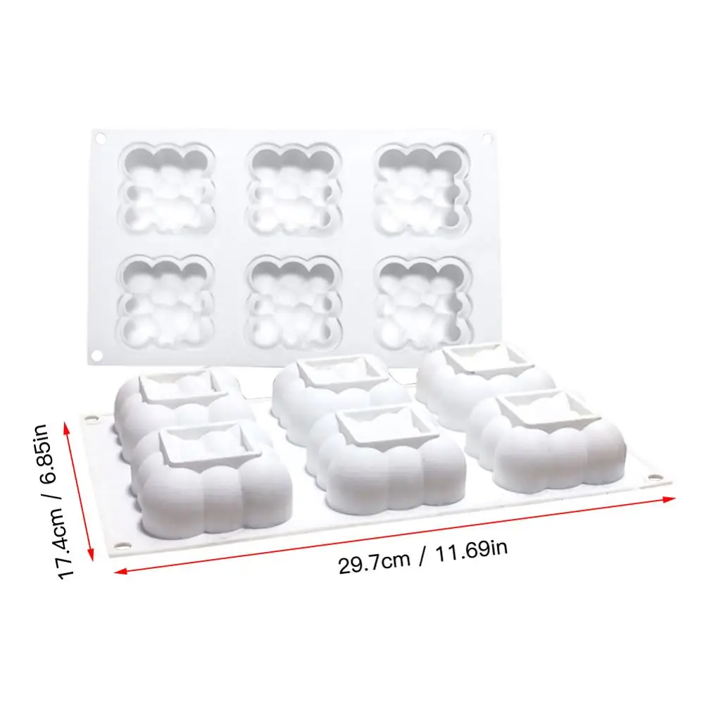 Эко дружественных силикона прессформы торта Украшающий торт облако Форма для